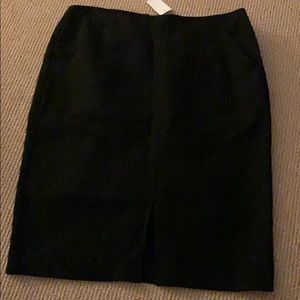 Loft cotton and spandex black skirt